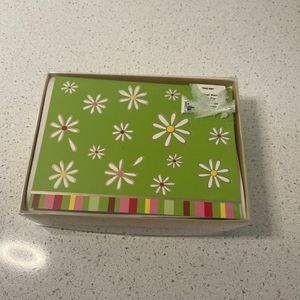 New in box blank cards with envelopes green‎ flowers floral cards any occasion